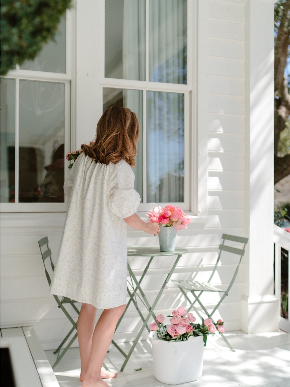 LAKE x Julia Berolzheimer Floral Puff Sleeve Dress - Picture 6 of 7